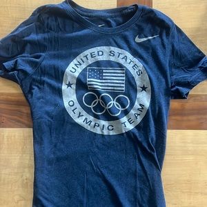Nike dry fit Olympic t-shirt. Blue, size medium. Used.